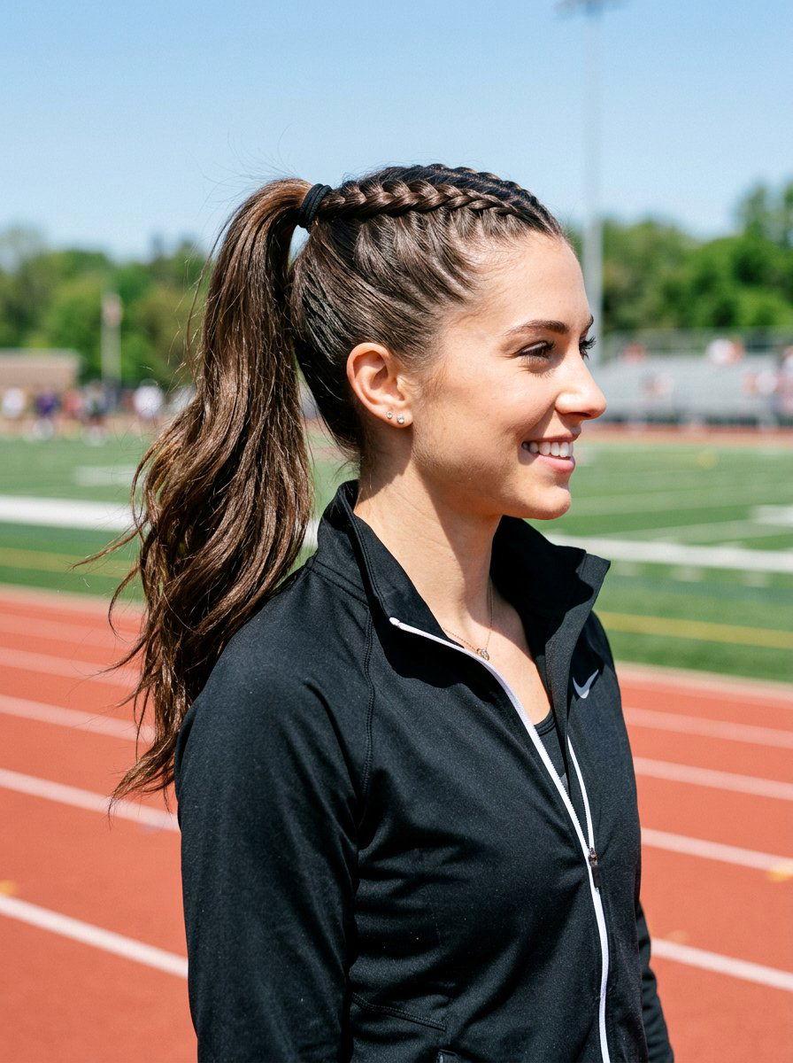 French Braid High Ponytail - 20 cute ponytail hairstyle ideas for school - 20 cute ponytail hairstyle ideas for school