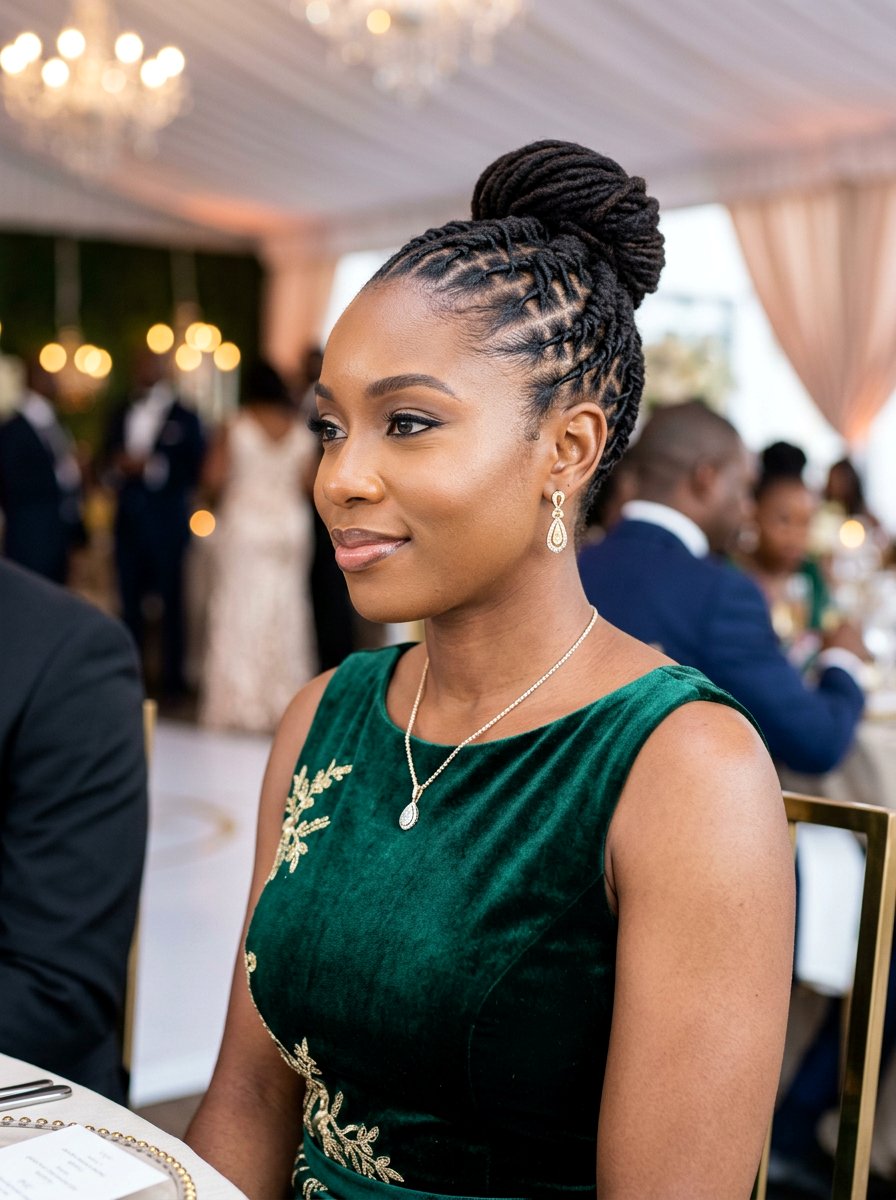 French Braid Locs - 20 prom hairstyles for locs - 20 prom hairstyles for locs