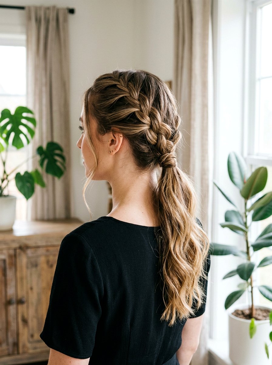 French Braid Low Ponytail - 20 french braid ponytail hairstyle - 20 french braid ponytail hairstyle