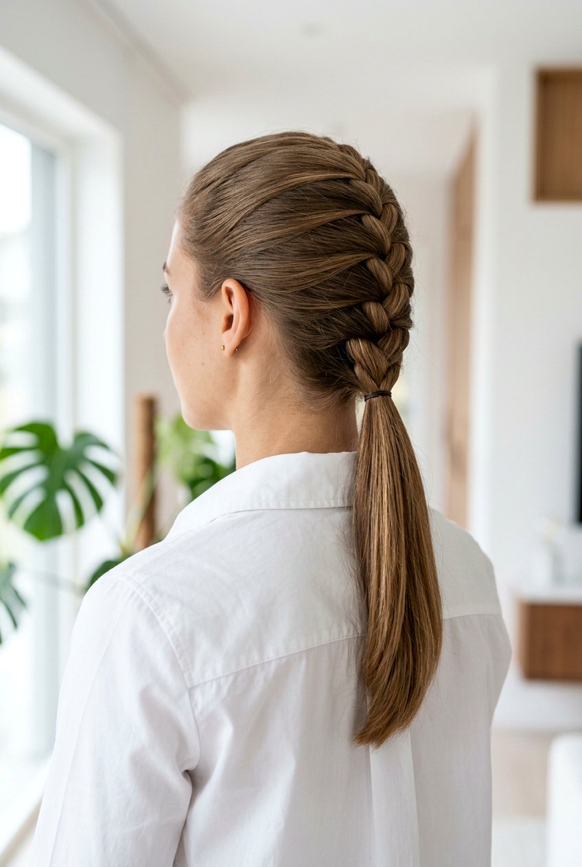 French Braid Low Ponytail - 20 back to school braided ponytail - 20 back to school braided ponytail