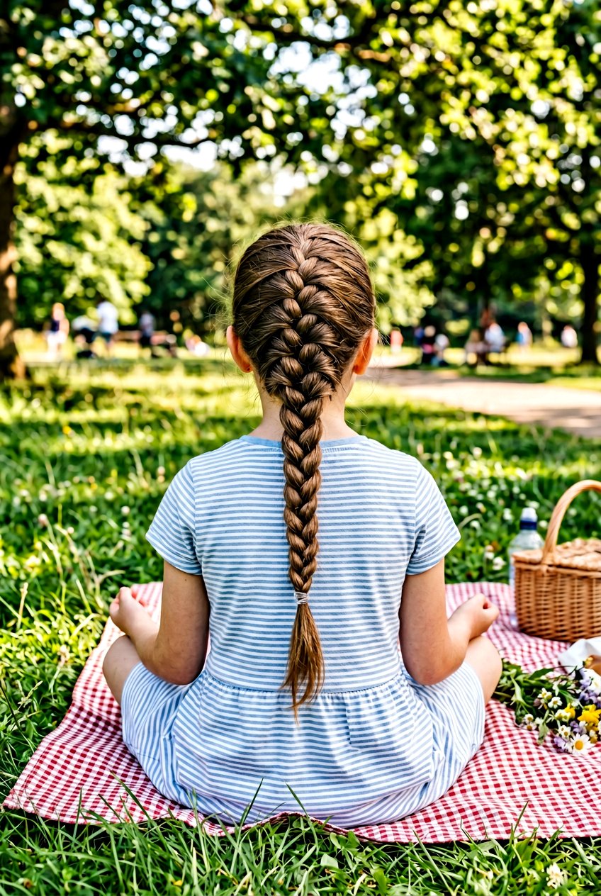 French Braid Picnic Hairstyle - 20 picnic hairstyles for girls - 20 picnic hairstyles for girls