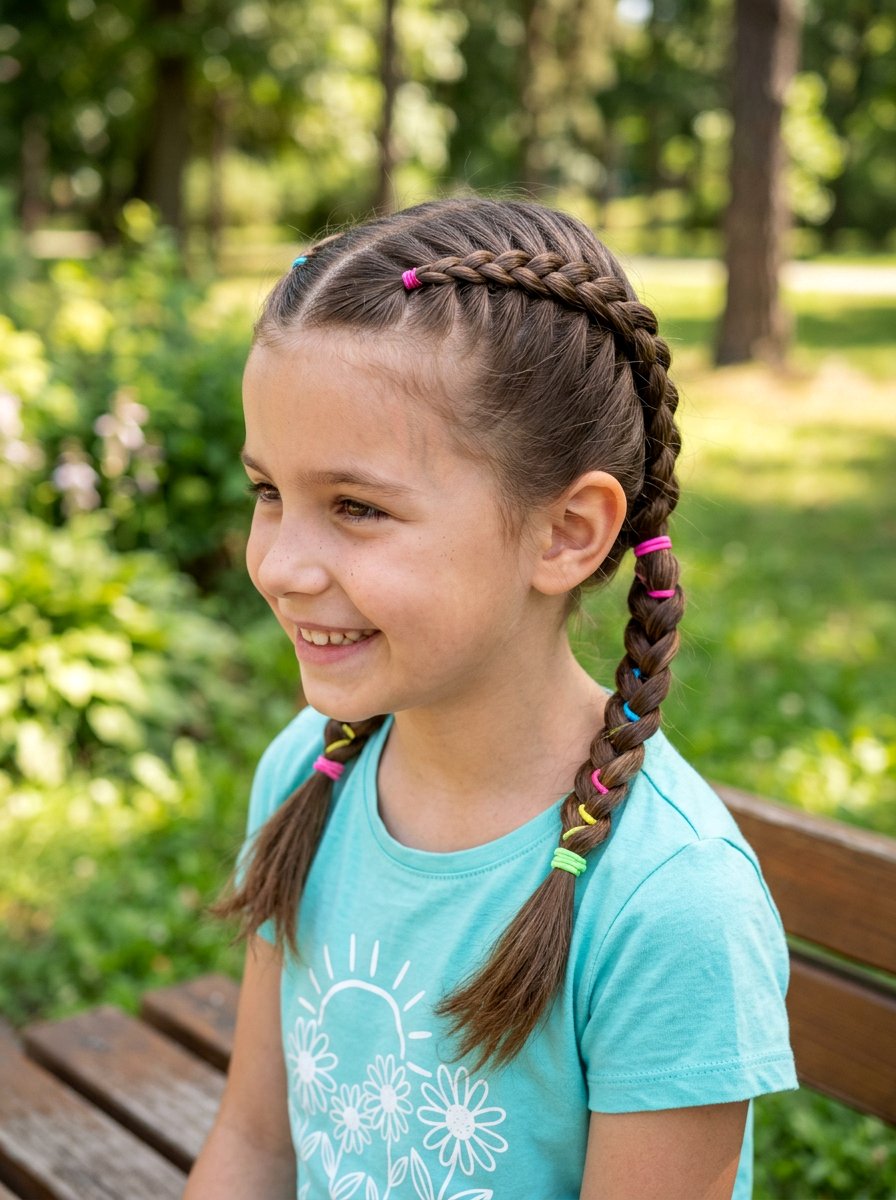French Braid Pigtails - 20 cute braided hairstyle ideas for girls - 20 cute braided hairstyle ideas for girls