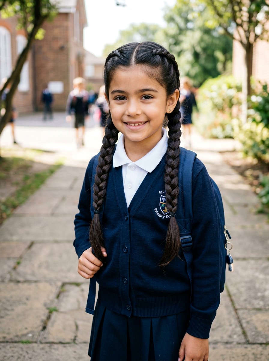 French Braid Pigtails - 20 quick school hairstyle for medium hair - 20 quick school hairstyle for medium hair