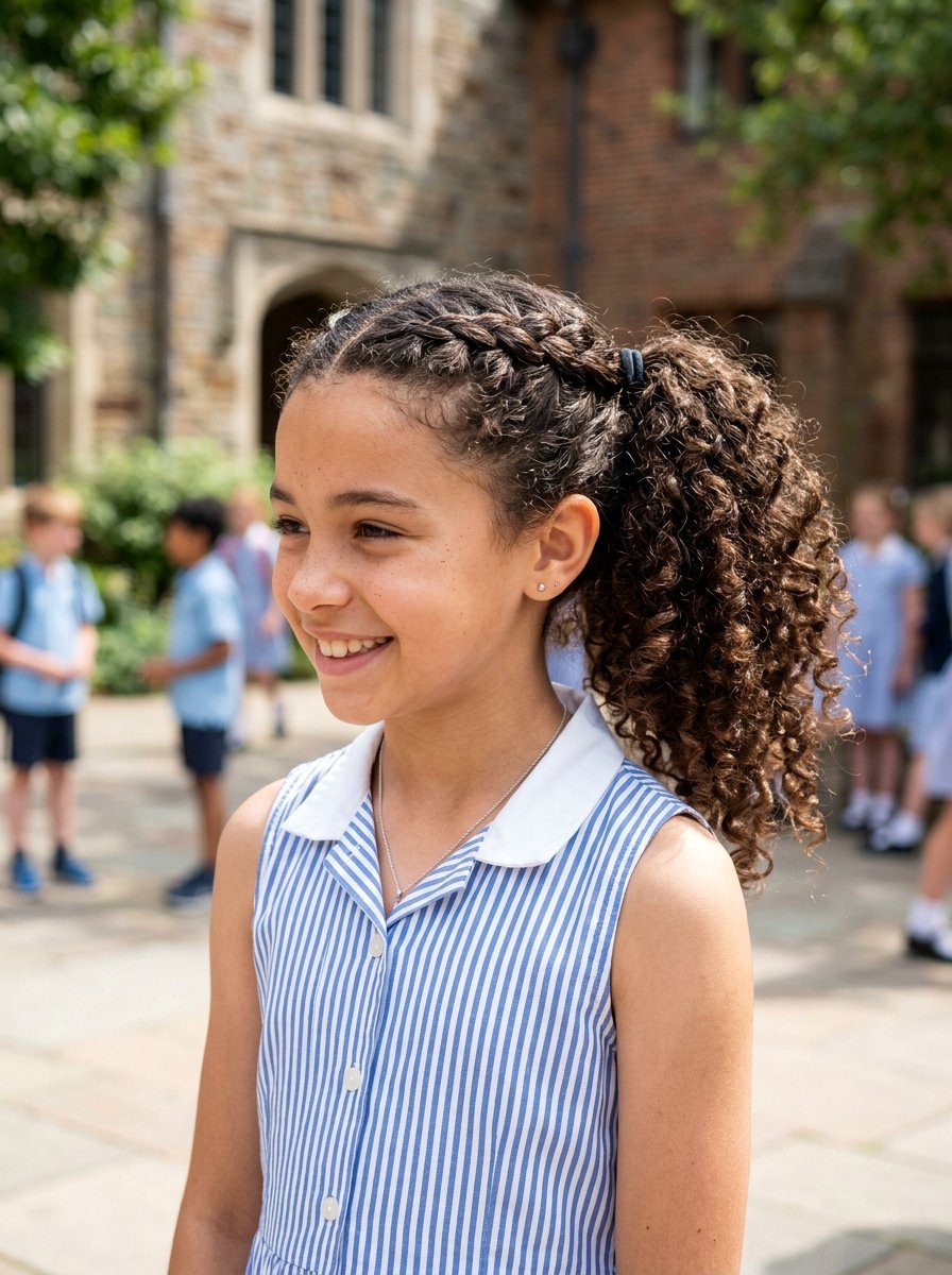 French Braid Ponytail For Curly Hair - 20 school french braid ponytail - 20 school french braid ponytail