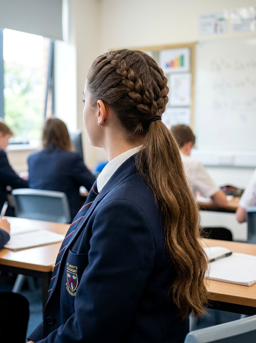 French Braid Ponytail For Long Hair - 20 school french braid ponytail - 20 school french braid ponytail