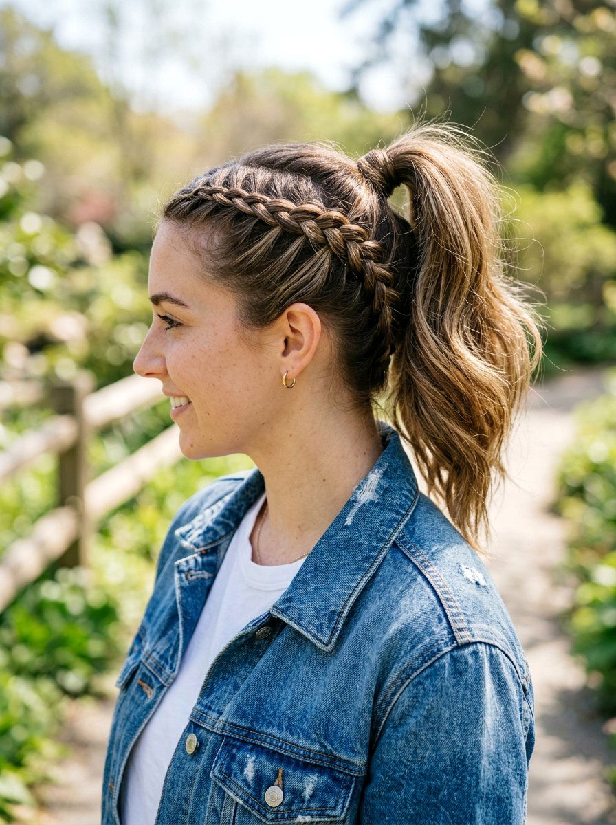 French Braid Ponytail For Medium Hair - 20 french braid ponytail hairstyle - 20 french braid ponytail hairstyle
