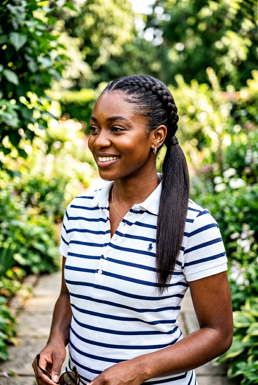 French Braid Ponytail Natural Hair - 20 natural hair ponytail with braids - 20 natural hair ponytail with braids