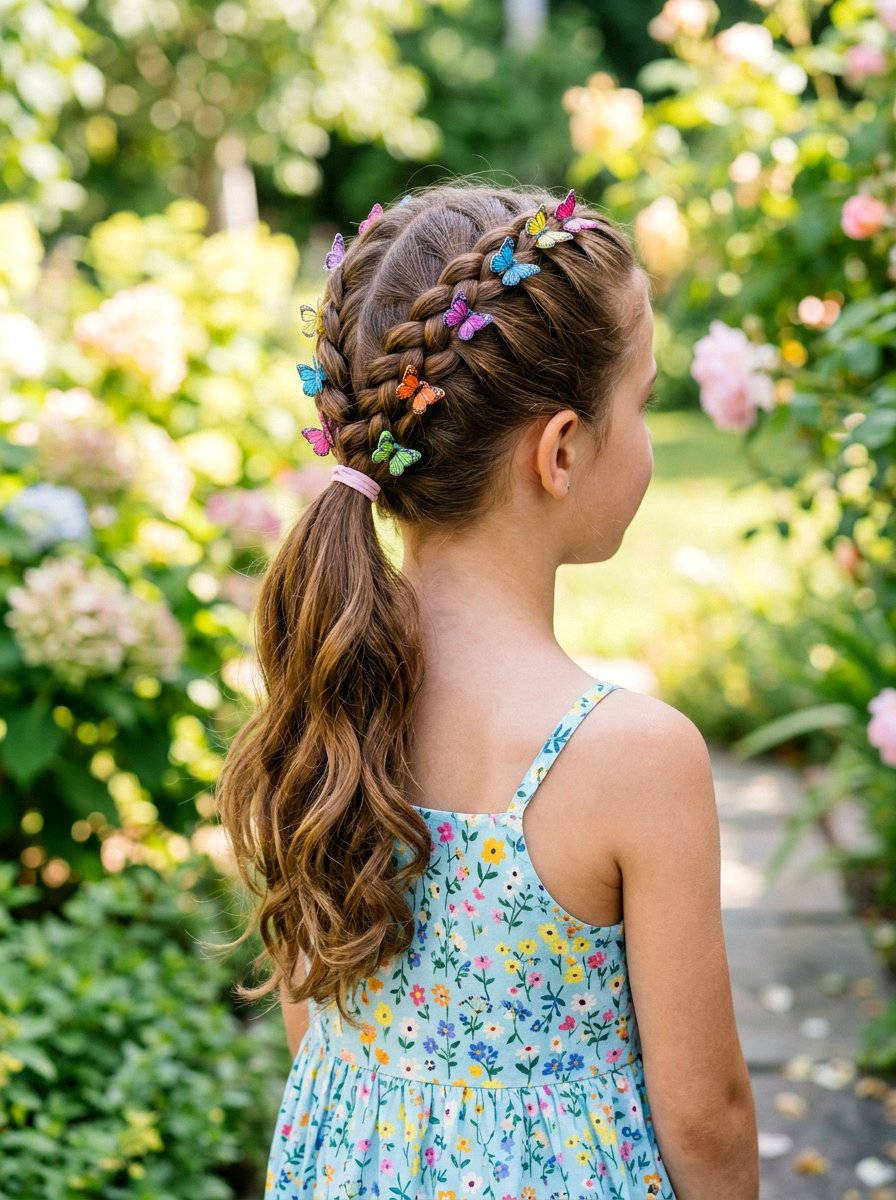 French Braid Ponytail With Accessories - 20 school french braid ponytail - 20 school french braid ponytail