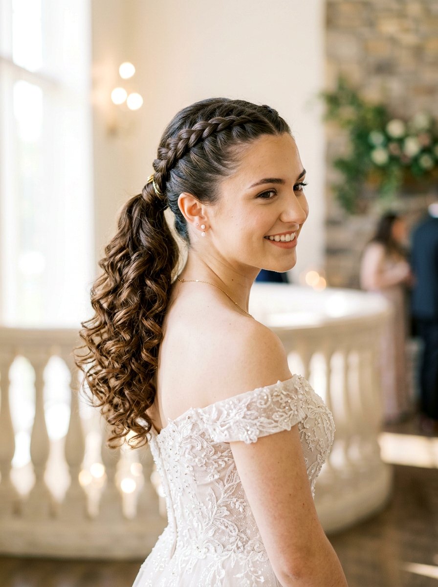 French Braid Ponytail With Curly Ends - 20 french braid ponytail hairstyle - 20 french braid ponytail hairstyle