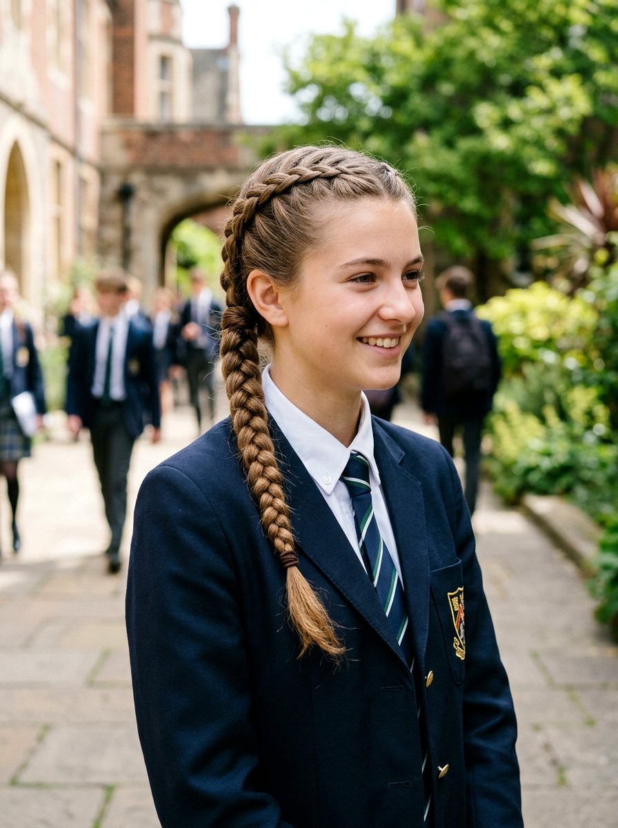 French Braid Rope Twist Ponytail - 20 school french braid ponytail - 20 school french braid ponytail