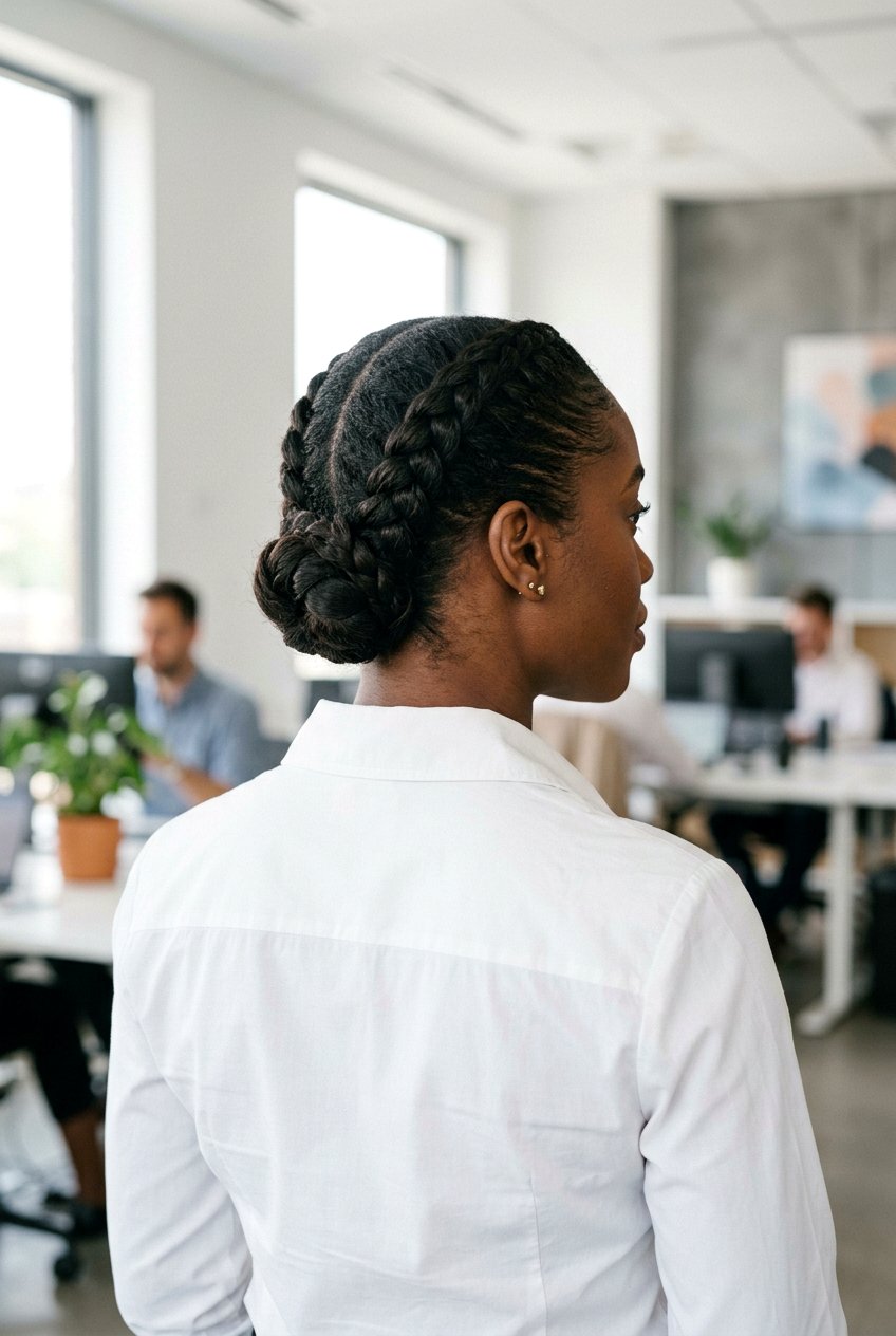 French Braid Updo For Black Women - 20 natural hair updo for black women - 20 natural hair updo for black women