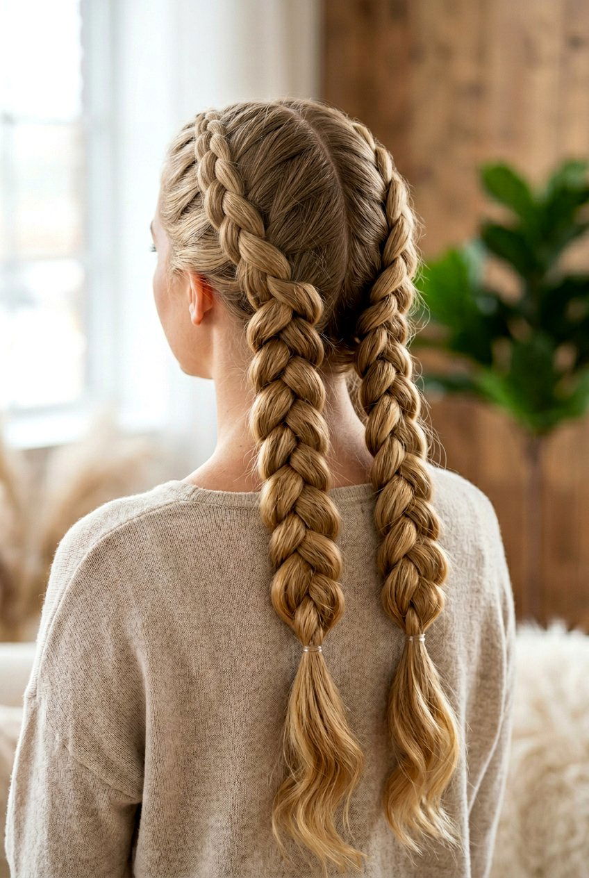 French Braid Waves - 20 easy overnight hairstyles for long hair - 20 easy overnight hairstyles for long hair