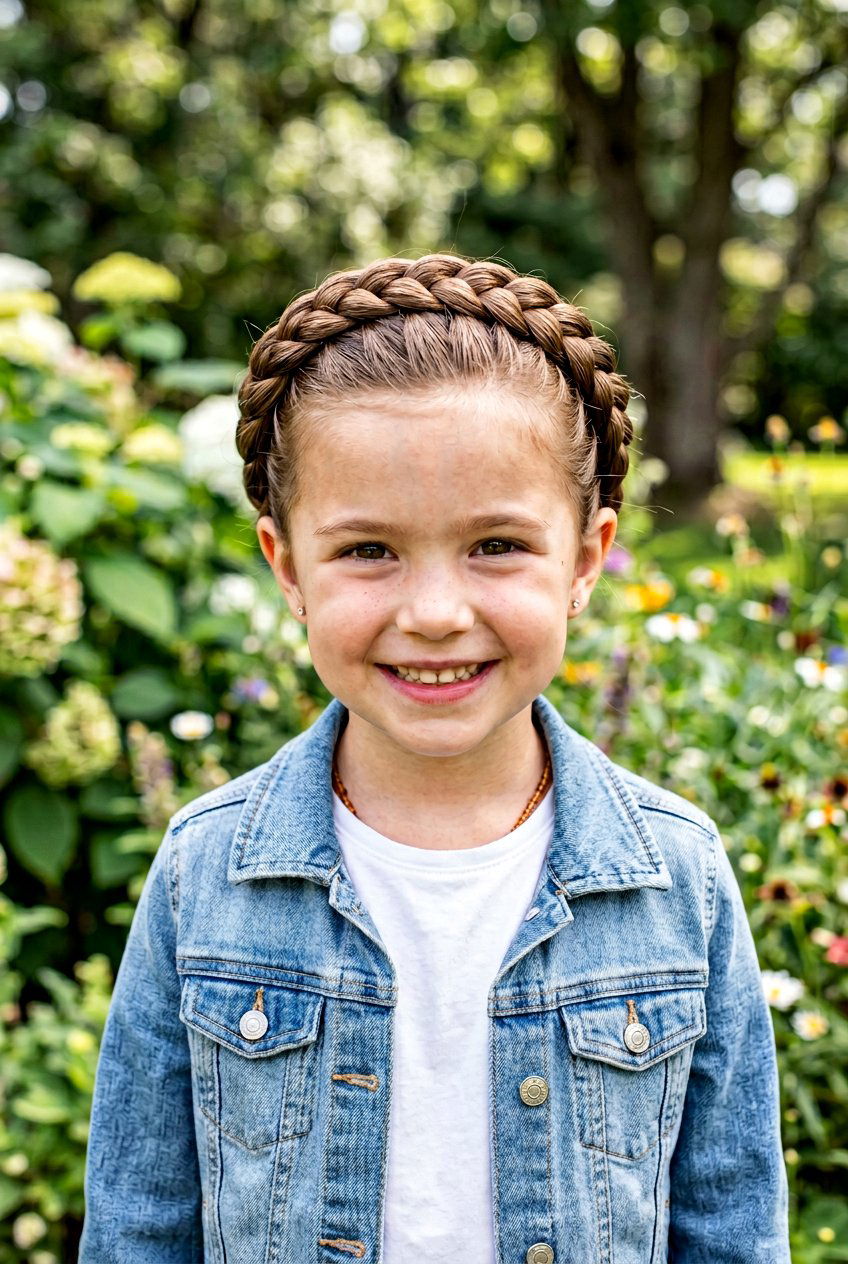 French Braided Crown - 20 little girls braided crown hairstyle - 20 little girls braided crown hairstyle
