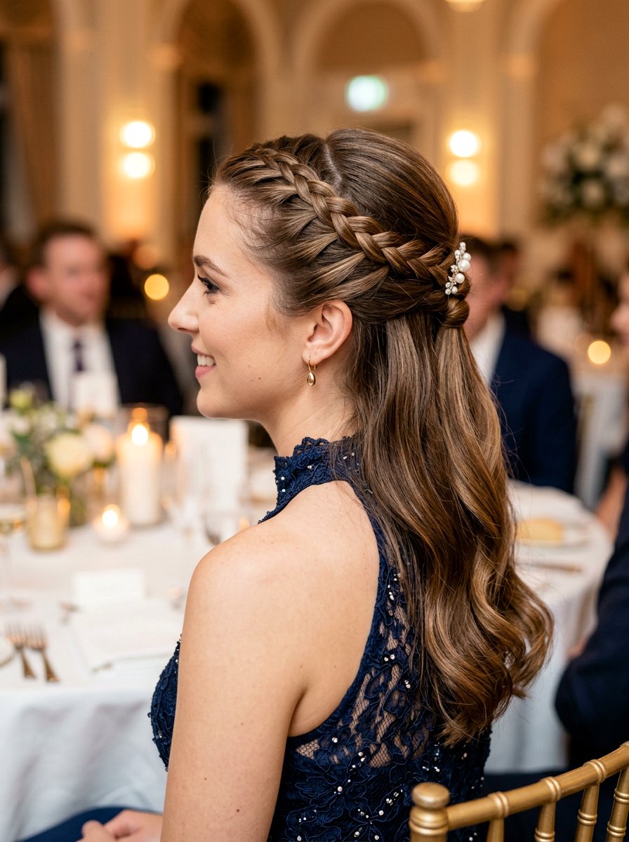 French Braided Half Updo - 20 vacation hairstyle with braided half updo - 20 vacation hairstyle with braided half updo