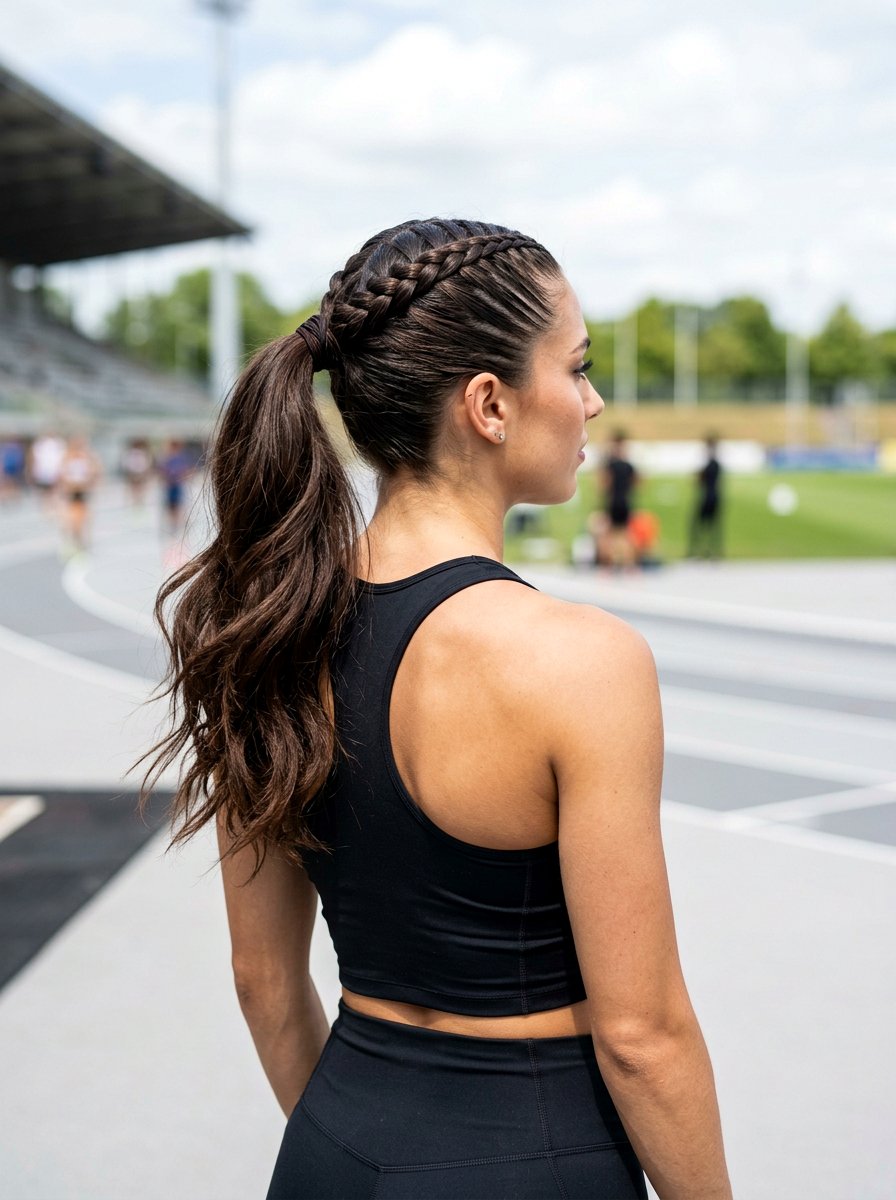 French Braided High Ponytail - 20 soccer hairstyle with braided ponytail - 20 soccer hairstyle with braided ponytail