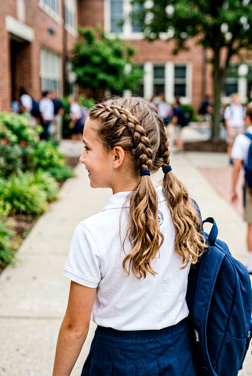 French Braided Pigtails For School - 20 braided pigtails for school - 20 braided pigtails for school