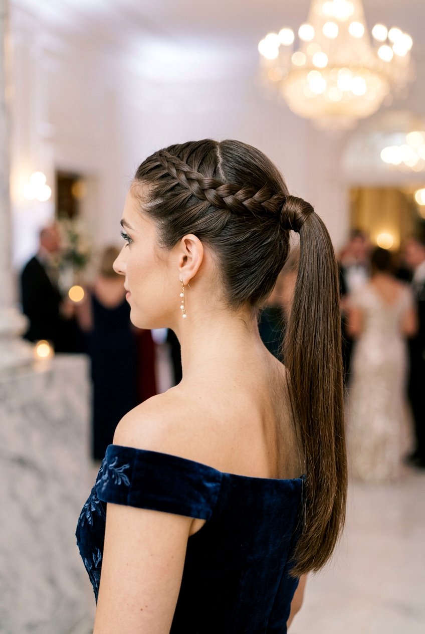 French Braided Ponytail - 20 braided ponytail for wedding guest - 20 braided ponytail for wedding guest