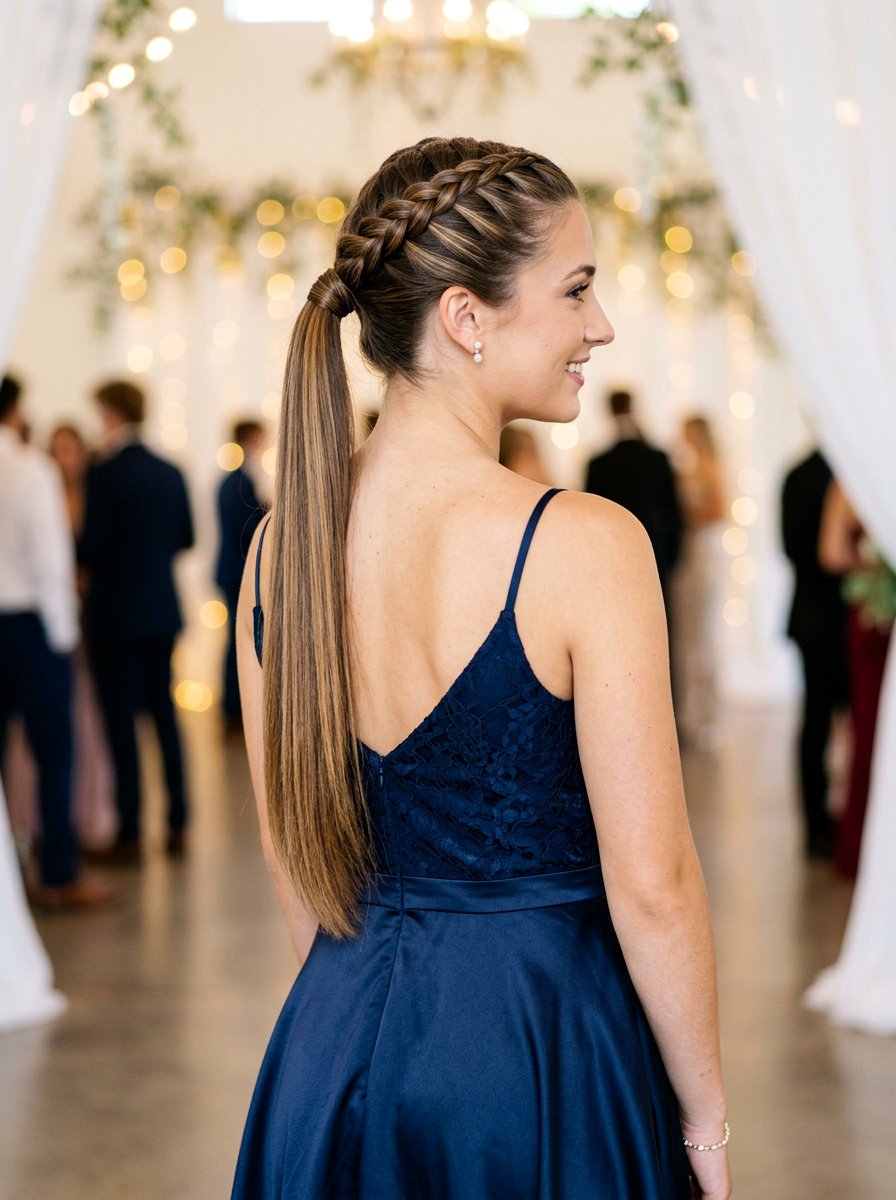French Braided Ponytail - 20 homecoming hairstyles with ponytail - 20 homecoming hairstyles with ponytail