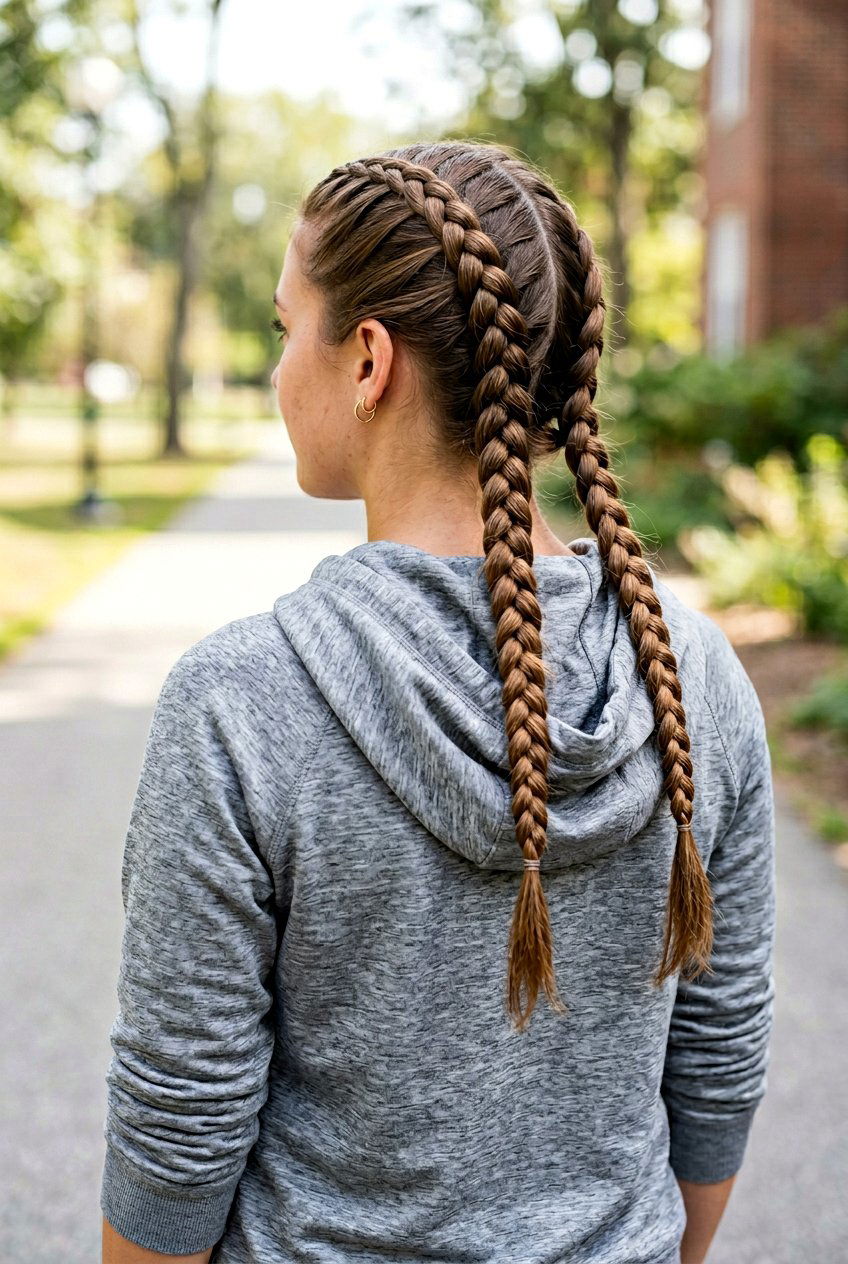 French Braids For Postpartum New Growth - 20 hairstyle to hide postpartum regrowth - 20 hairstyle to hide postpartum regrowth