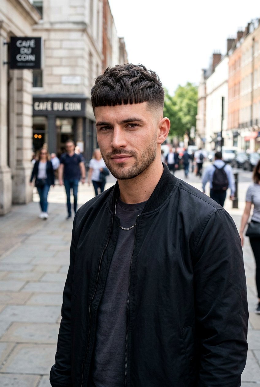 French Crop - 20 mens haircut for square face - 20 men’s haircut for square face