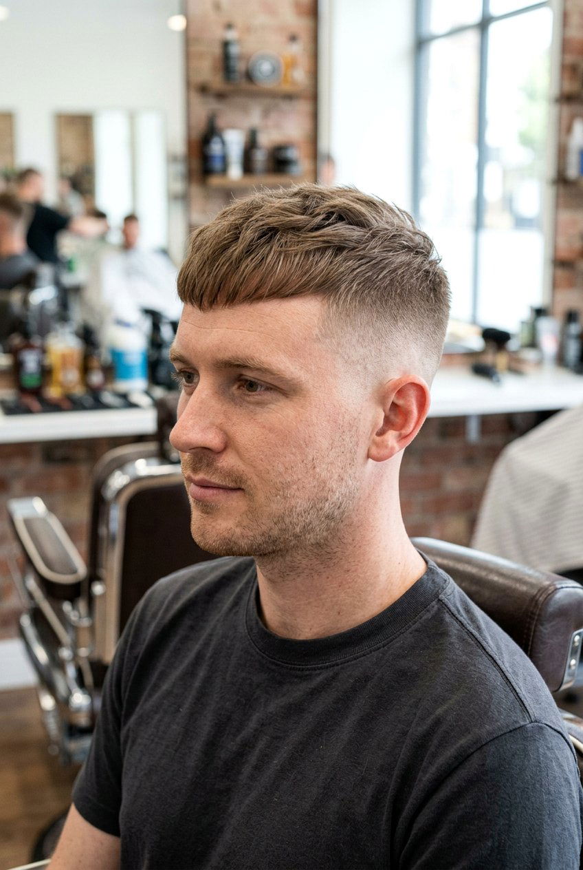 French Crop Fade - 20 hairstyles for men with thin hair - 20 hairstyles for men with thin hair