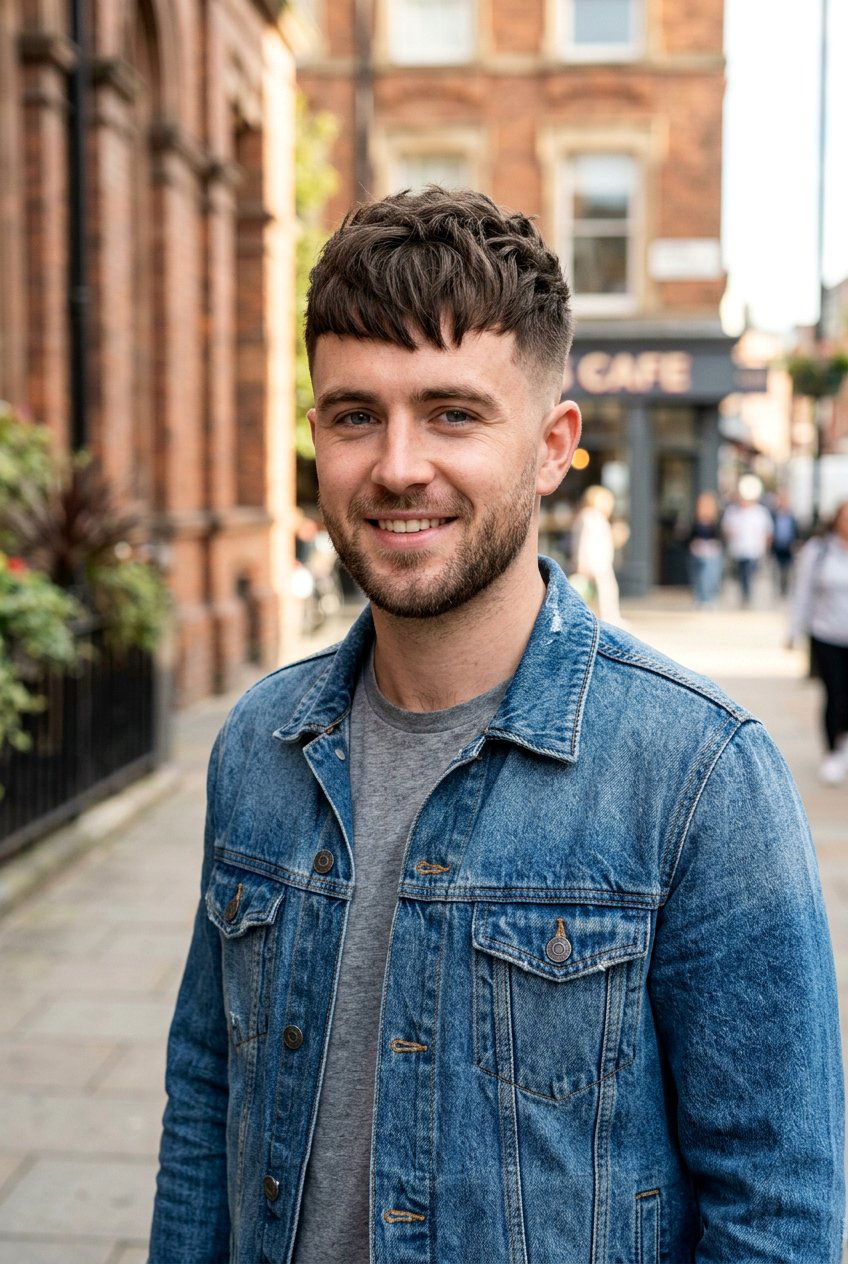 French Crop For Thinning Temples - 20 men haircut for receding temples