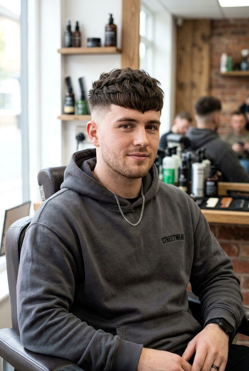 French Crop Fringe - 20 mens haircut for fine straight hair - 20 men’s haircut for fine straight hair