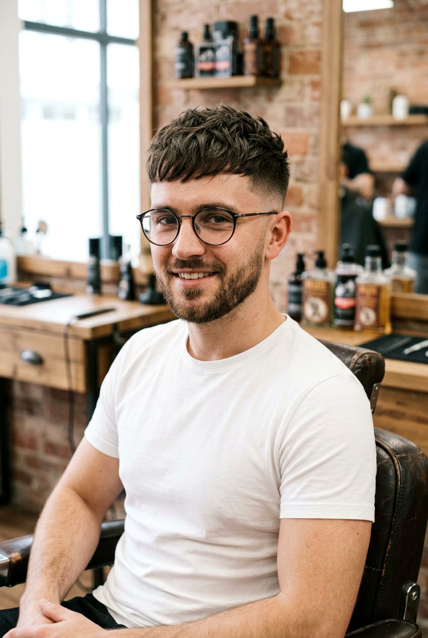 French Crop Haircut - 20 men haircut with glasses mature style - 20 men haircut with glasses mature style