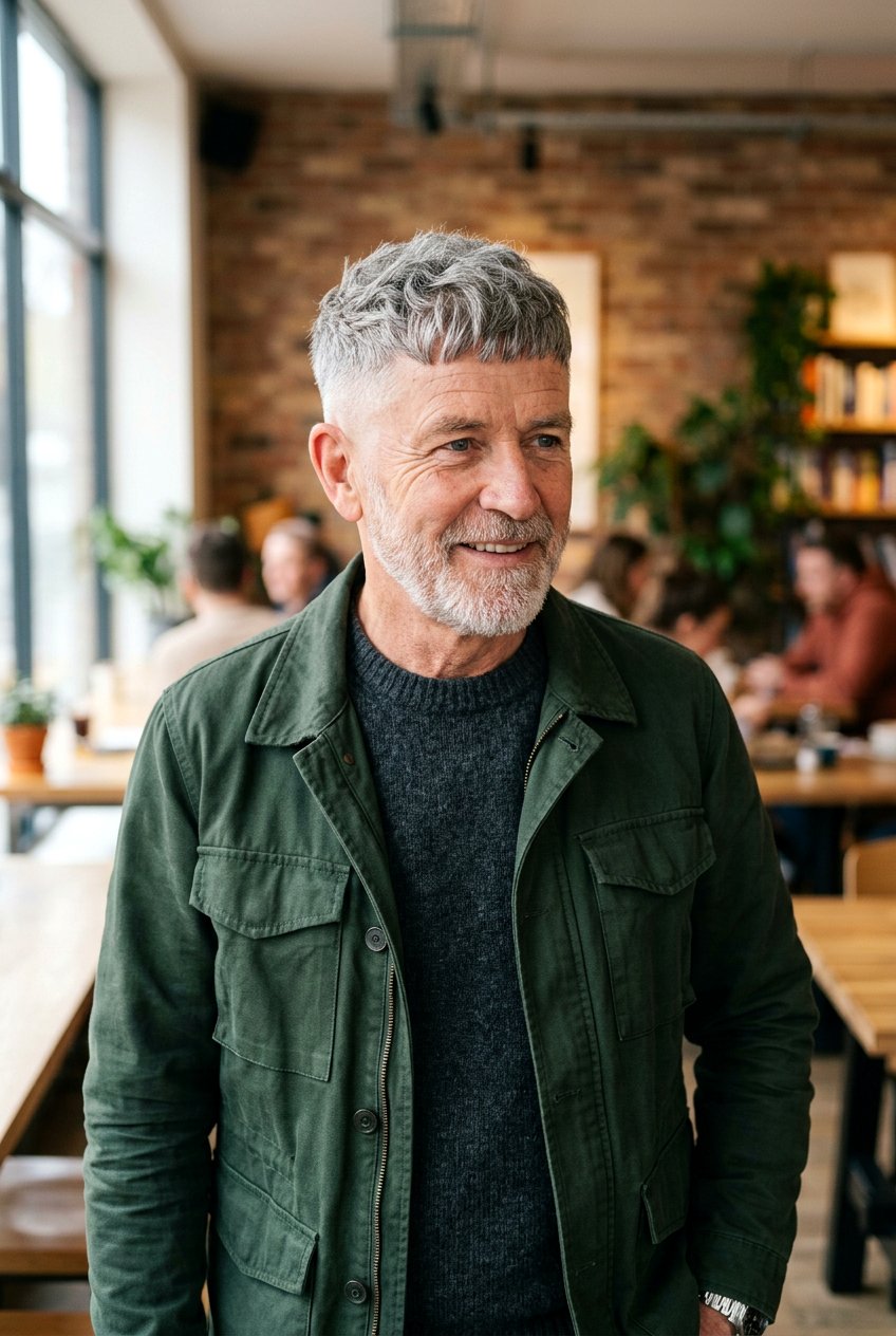 French Crop Older Men Haircut - 20 men haircut ideas for mature style - 20 men haircut ideas for mature style