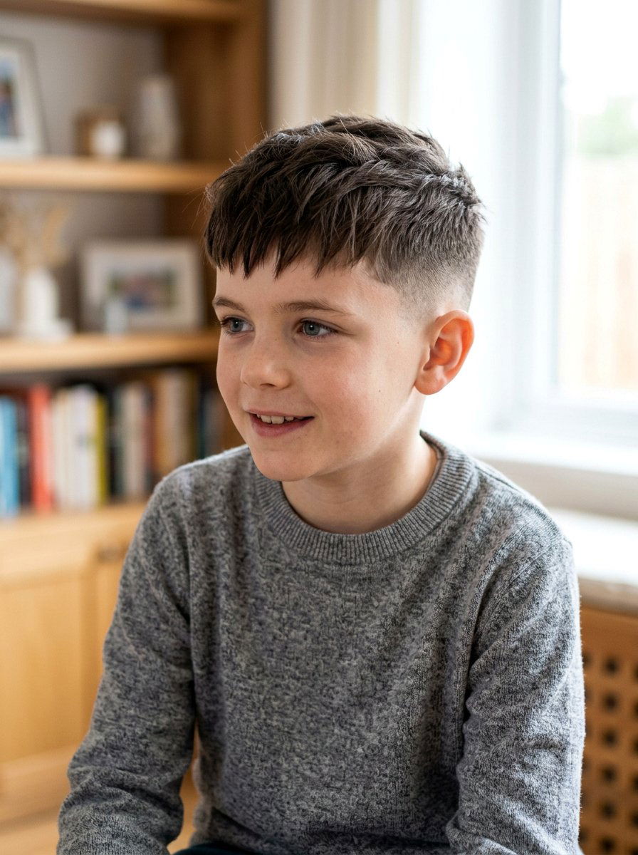 French Crop Textured Fringe For Boys - 20 textured fringe haircut for boys - 20 textured fringe haircut for boys