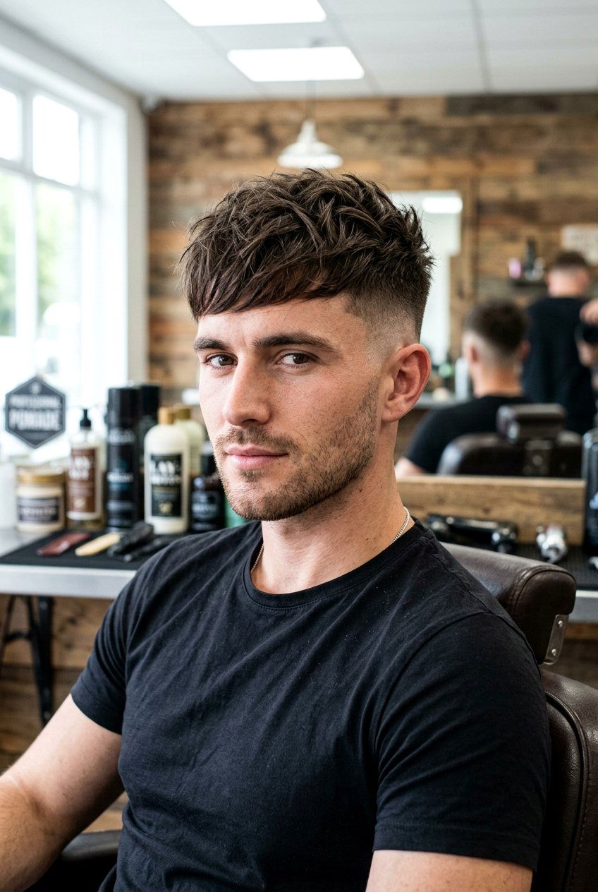 French Crop Thinning Crown - 20 mens haircut for thinning crown - 20 men’s haircut for thinning crown