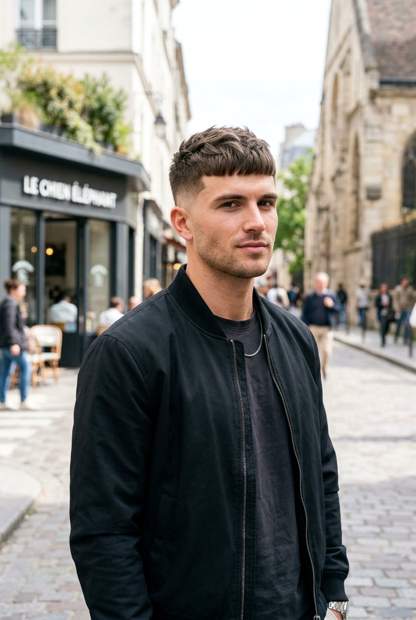 French Crop With Drop Fade - 20 french crop for receding hairline men - 20 french crop for receding hairline men