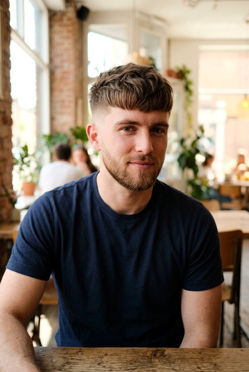 French Crop for Men - 20 haircuts for big forehead - 20 haircuts for big forehead