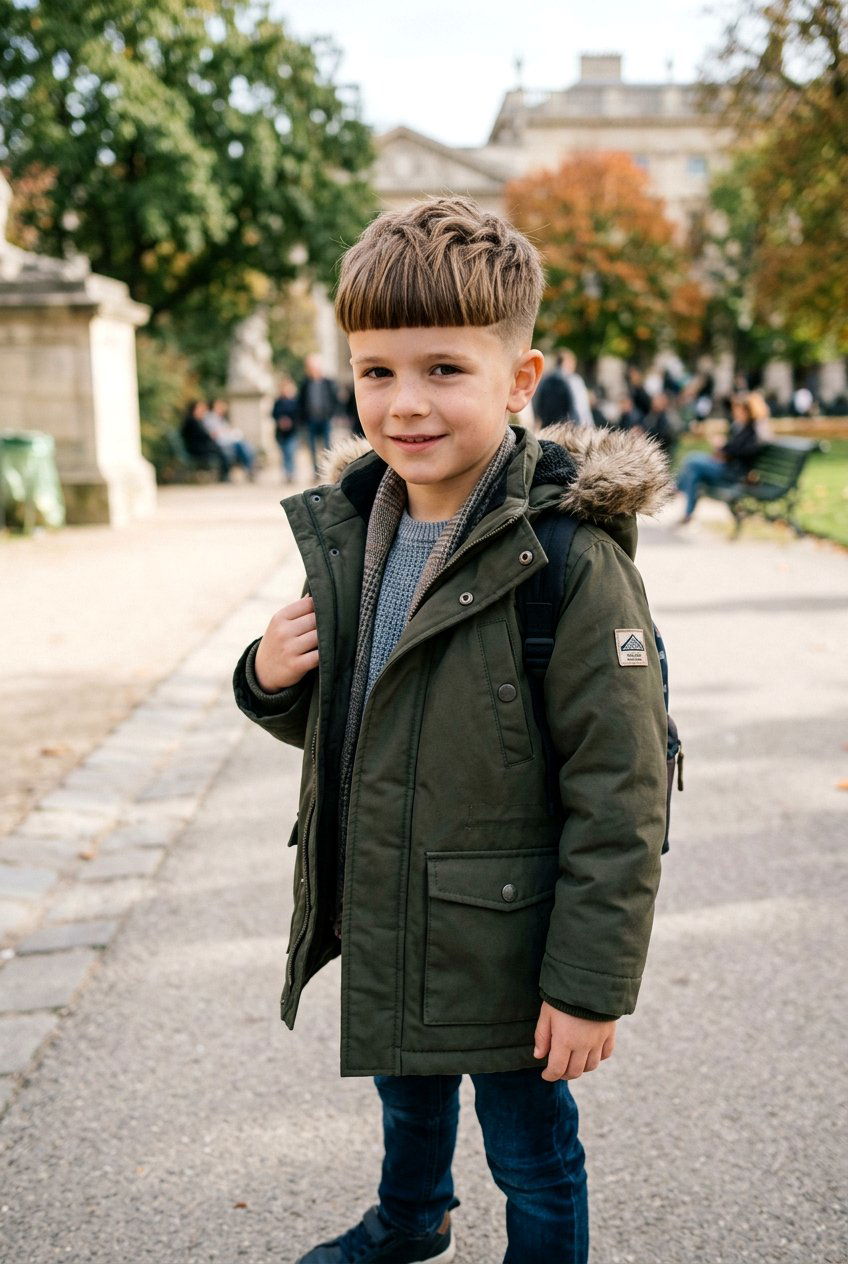 French Crop with Blunt Bangs - 20 boys haircut for thin fine hair - 20 boys haircut for thin fine hair