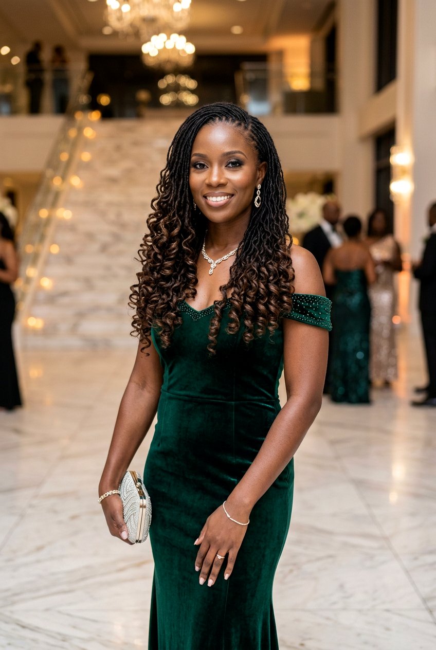 French Curl Locs - 20 loc styles with curls - 20 loc styles with curls