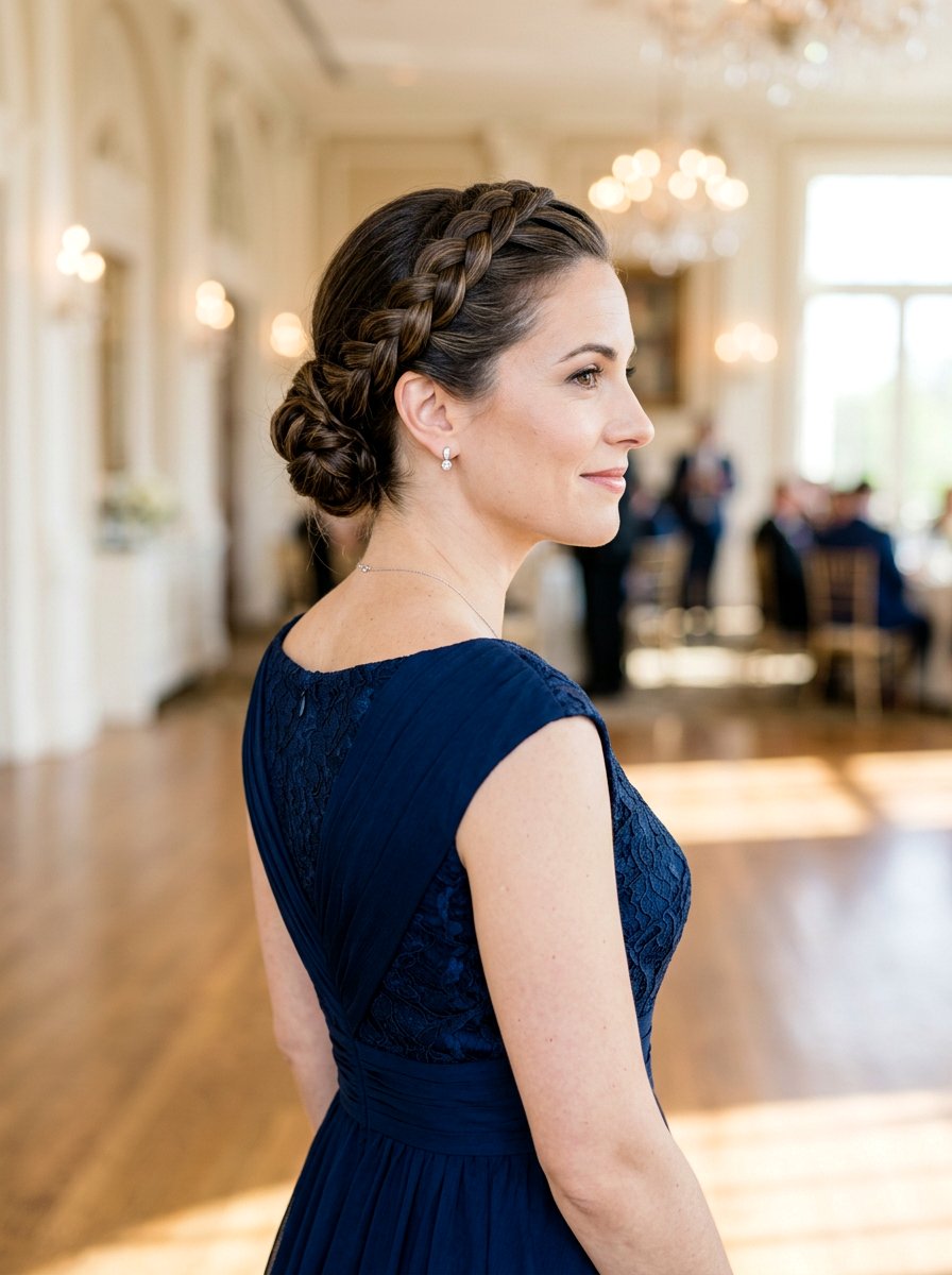French Halo Braid Updo - 20 halo braid for wedding guest - 20 halo braid for wedding guest