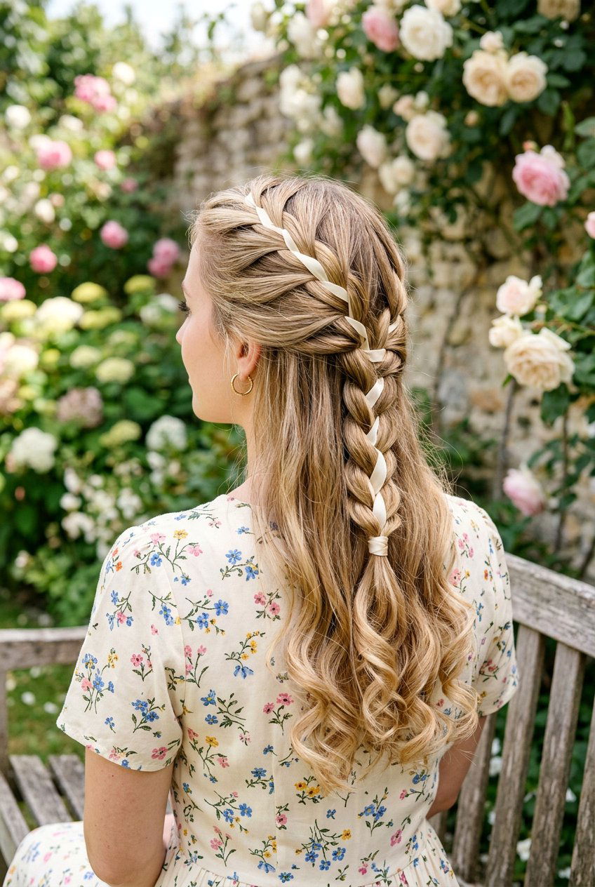 French Ribbon Woven Braid - 20 ribbon woven braid hairstyle - 20 ribbon woven braid hairstyle