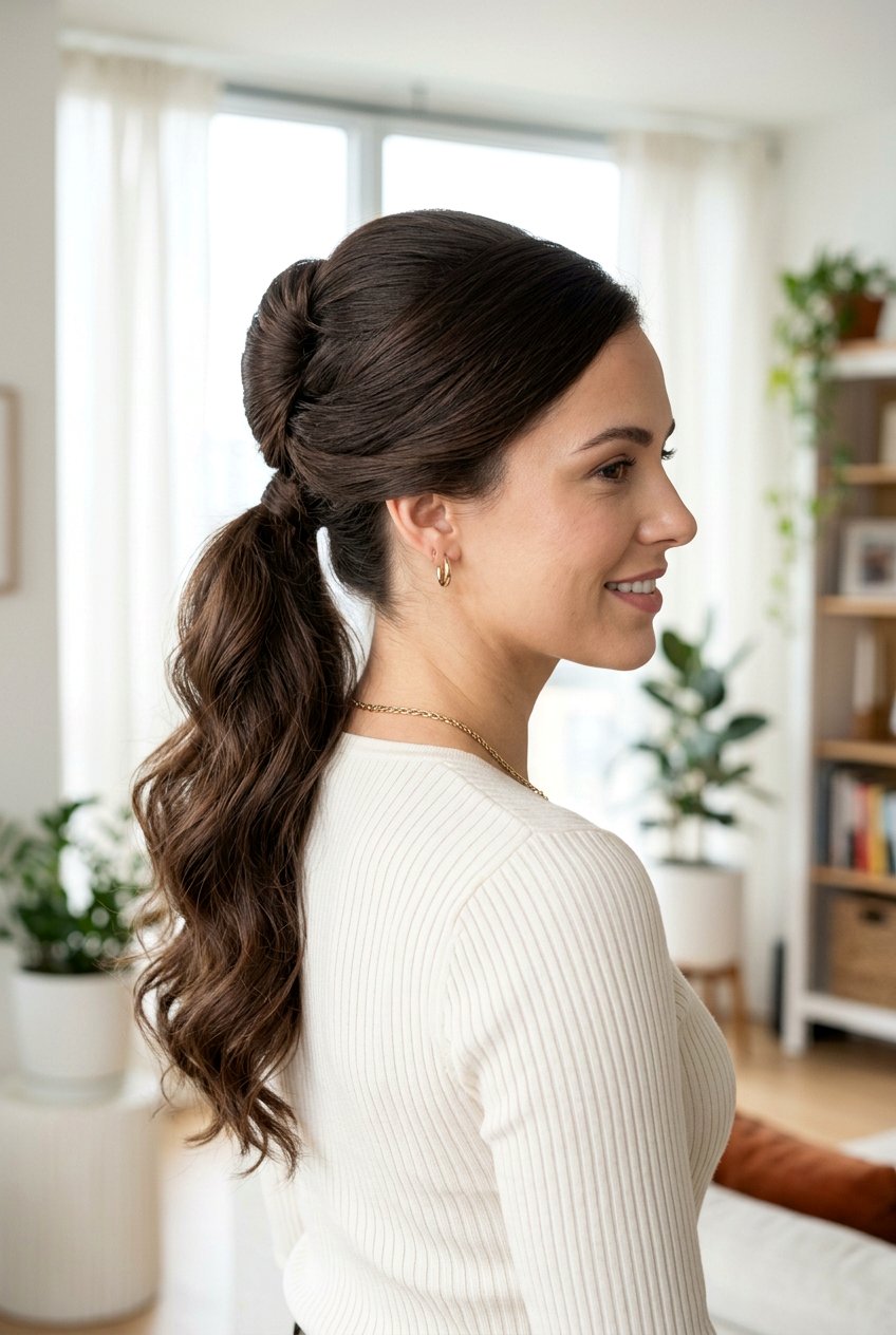 French Roll Ponytail Combination - 20 elegant french roll hairstyle - 20 elegant french roll hairstyle