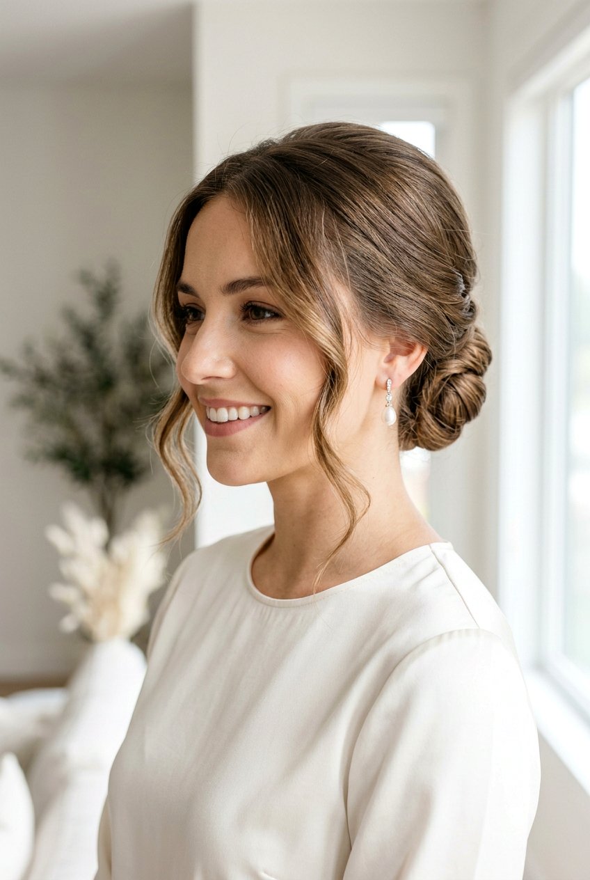 French Roll With Face Framing Pieces - 20 elegant french roll hairstyle - 20 elegant french roll hairstyle