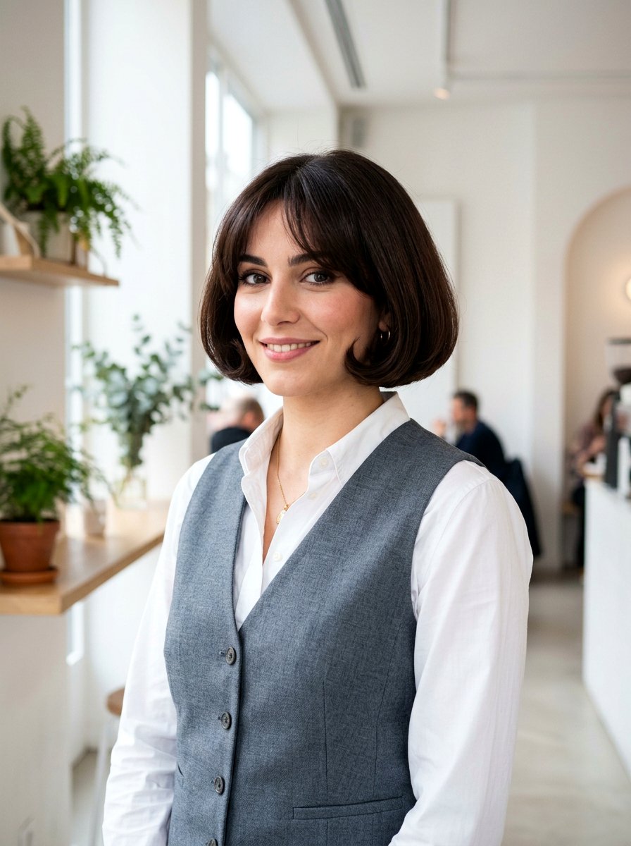 French Rounded Bob Haircut - 20 french haircut ideas for women - 20 french haircut ideas for women