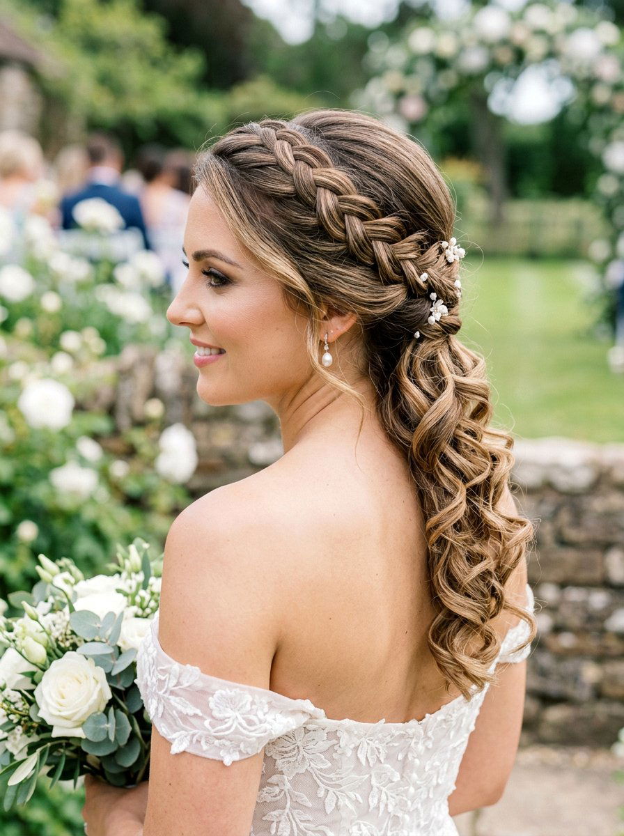 French Side Braid Wedding - 20 wedding hairstyles with side braid - 20 wedding hairstyles with side braid