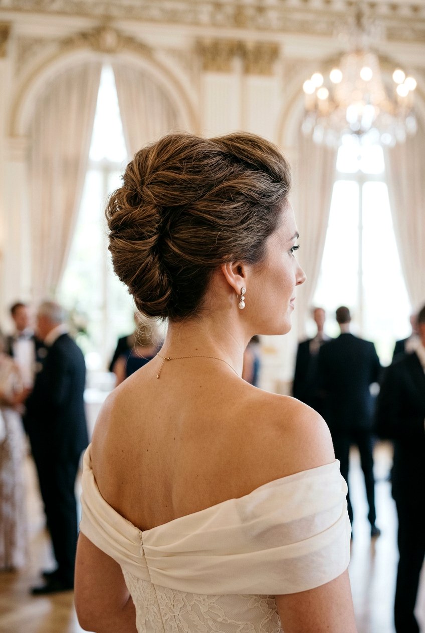 French Twist - 20 bridal hairstyle for thick wavy hair - 20 bridal hairstyle for thick wavy hair