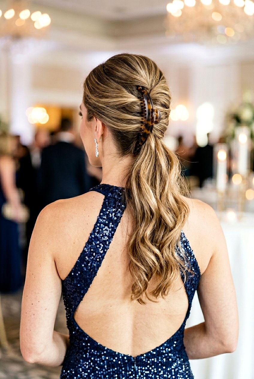 French Twist Banana Clip Ponytail - 20 banana clip ponytail hairstyle - 20 banana clip ponytail hairstyle