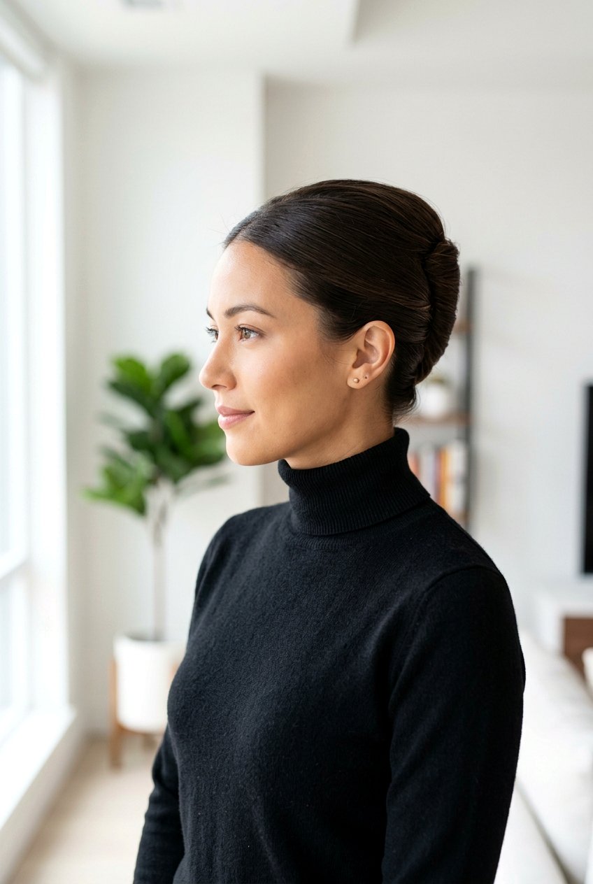 20 Chic Minimalist Work Bun for Women: Easy Office Styles