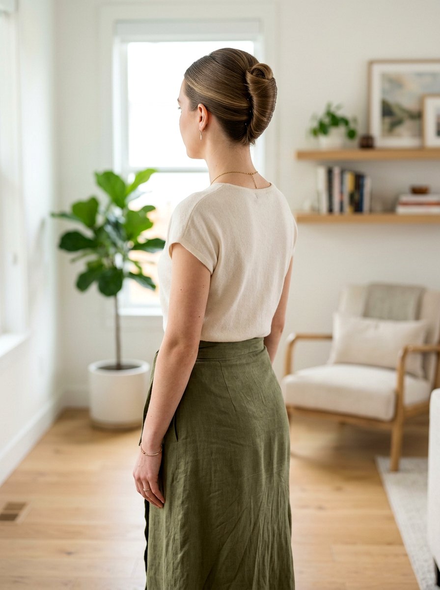 French Twist Bun - 20 dance practice bun hairstyle - 20 dance practice bun hairstyle