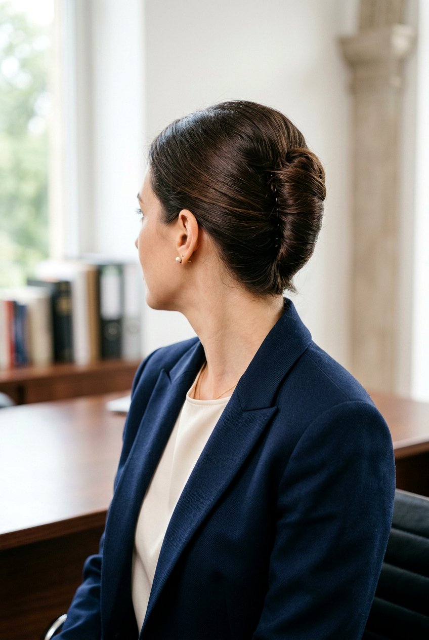 French Twist Bun For Job Interview - 20 interview bun hairstyle - 20 interview bun hairstyle