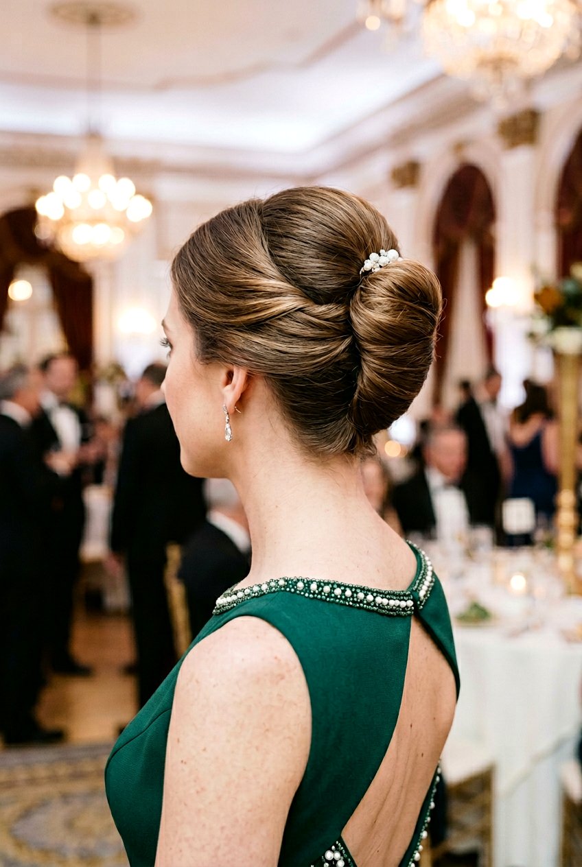 French Twist Bun Updo - 20 french twist updo hairstyle - 20 french twist updo hairstyle