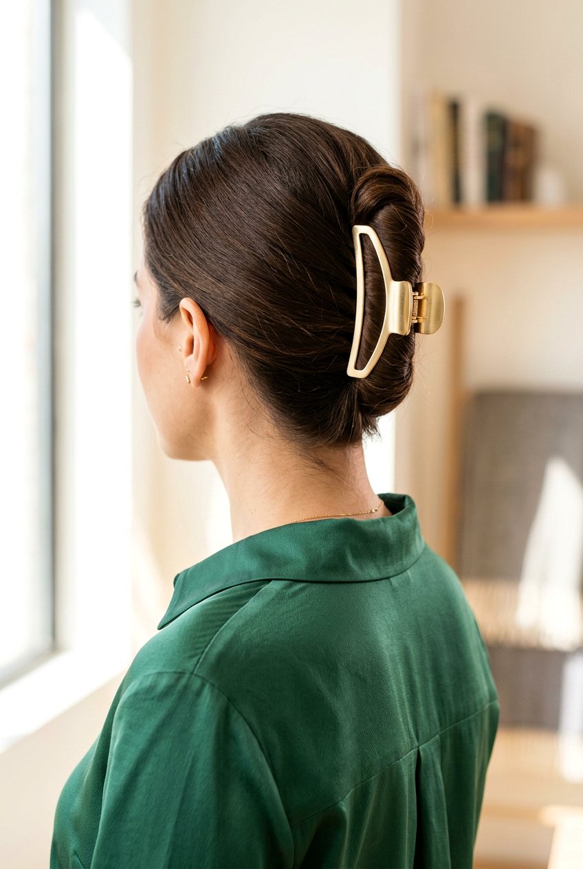 French Twist Clip - 20 easy morning hairstyle for long layers - 20 easy morning hairstyle for long layers