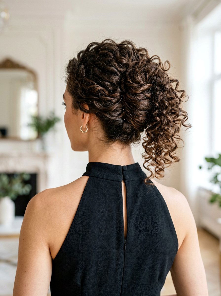 French Twist Curly Hair - 20 homecoming hairstyles for curly hair - 20 homecoming hairstyles for curly hair