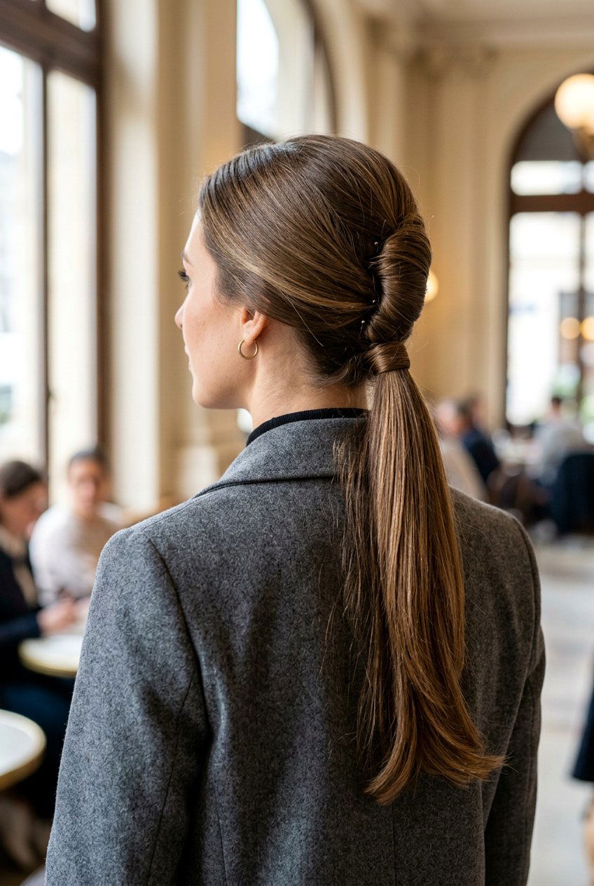 French Twist Low Ponytail - 20 polished old money ponytail - 20 polished old money ponytail